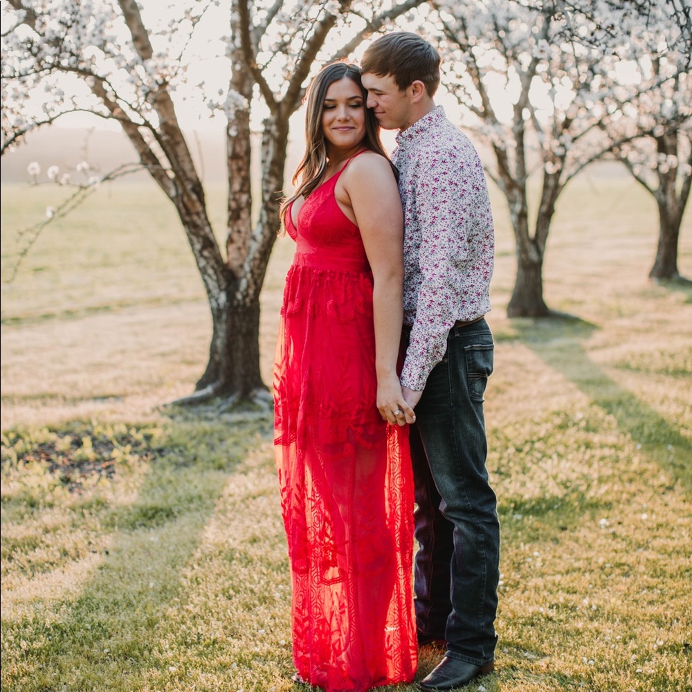 Red Lace Dress